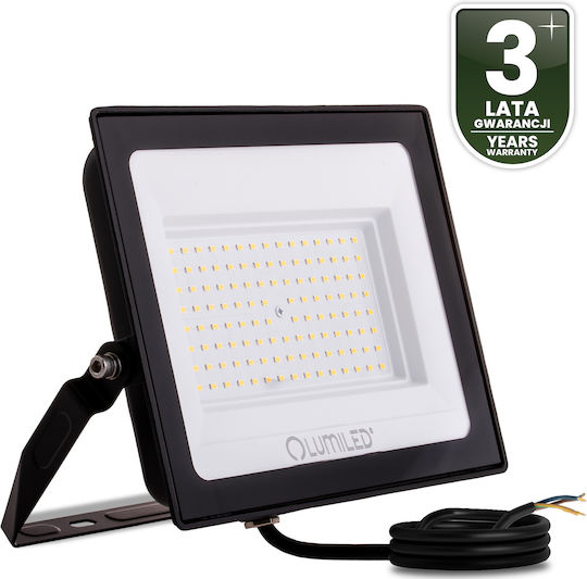 LED Flutlichter Zuna2 100w 9000lm 6500k Ip65 Schwarzer phosphorierter