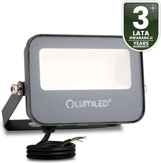 LED Flood Light Trinox 20W 2000lm CCT IP66 Grey Lumiled