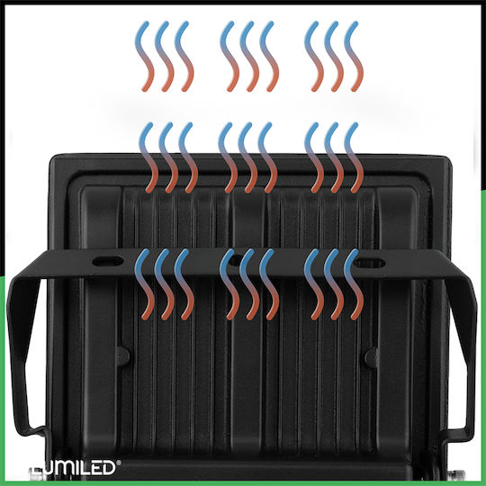 Φωτεινός Προβολέας Led Εξωτερικού Χώρου 100w 11000lm 4000k Αδιάβροχος Ip65 Lumiled