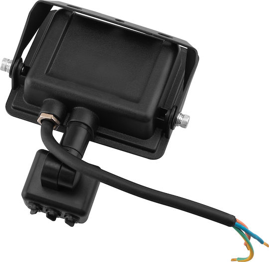 LED Flood Light Zuna2 10W 900Lm 4000K IP44 Black Motion Sensor Lumiled