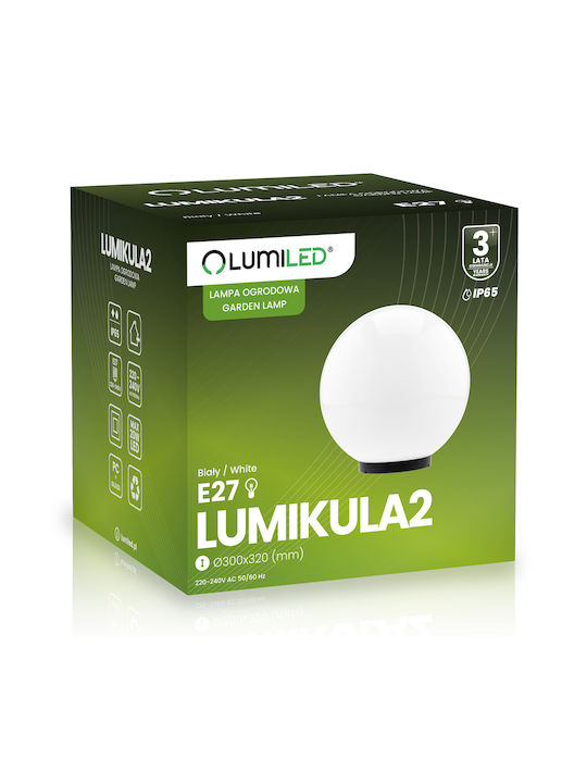 Lampa De Grădină Pentru Exterior Lumikula2 Lumiled 30cm E27 Ip65 Led Sferă