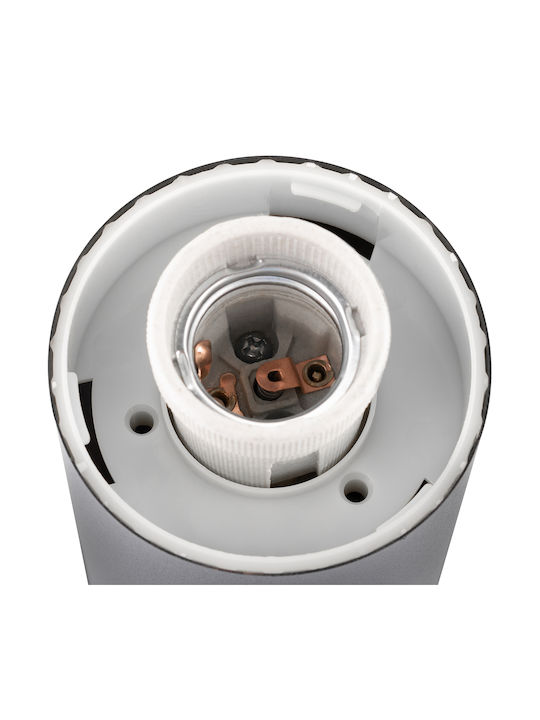 Φωτιστικό Κήπου Εξωτερικού Χώρου E27 Inox Post 45cm Lilium Lumiled