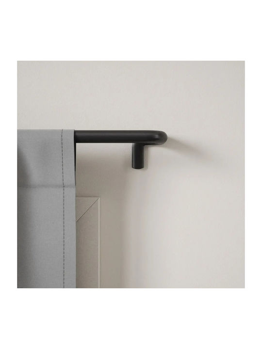 Umbra Metallisches Vorhangstange Einzeln 76cm Schwarze