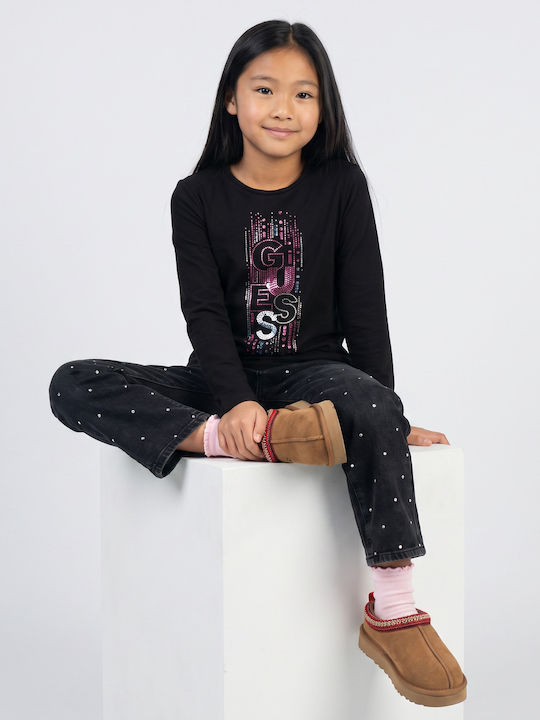 Kids Long-sleeved Black Top