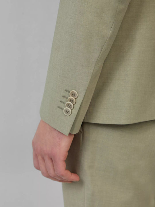 Sacou bărbătesc cu Croială Slim Olive Green