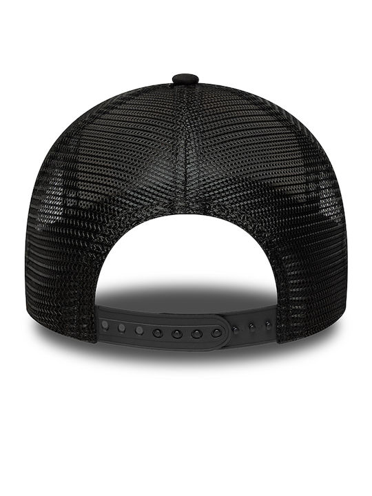 New Era Licence Plate 9forty A-frame Trucker Adjustable Cap Black