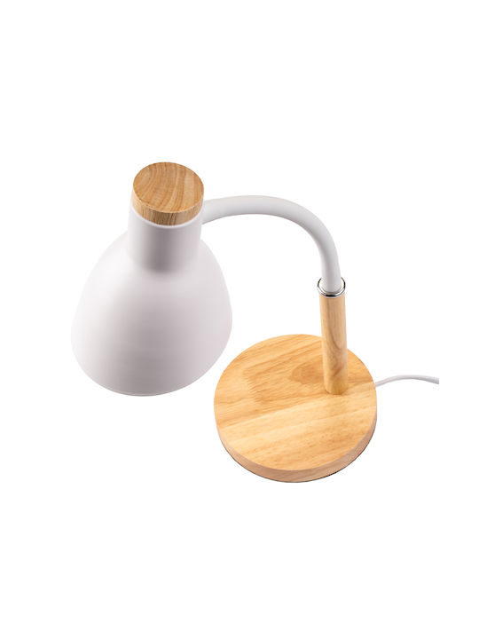 Table Lamp School Decorative Design Table E27 Niko White Illuminated