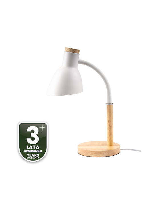 Table Lamp School Decorative Design Table E27 Niko White Illuminated