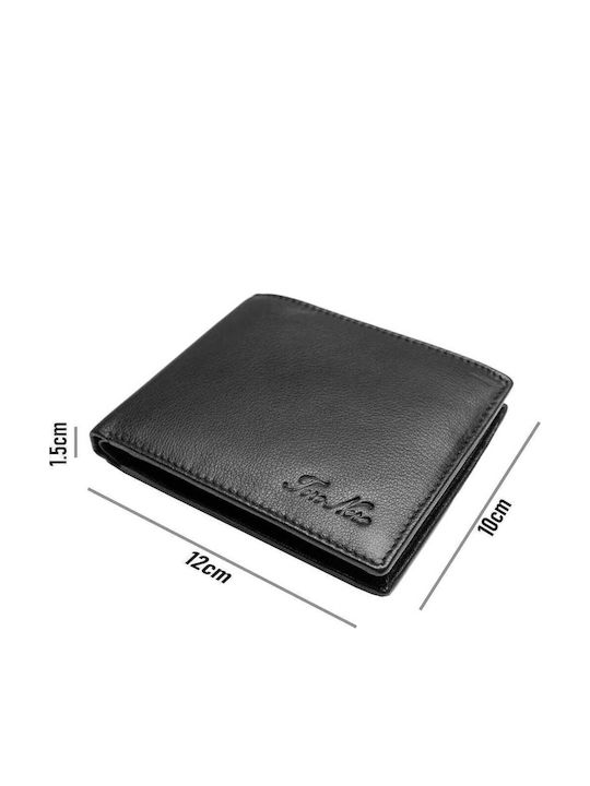 Set cadou Portofel femei + Portofel bărbați Negru-roșu Piele naturală Arya-manu