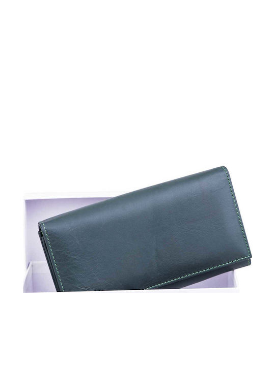 Portofel Dama Verde Din Piele Naturala Essential
