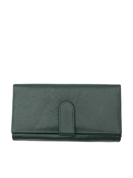 Set cadou Portofel damă + Portofel bărbați Negru-verde Piele naturală Reset-manu