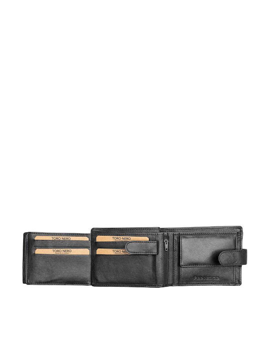 Set cadou Portofel femei + Portofel bărbați Negru-verde Piele naturală Little-viki