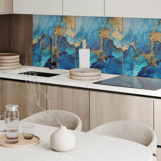 Vinyl Tiles Kitchen Or Bathroom Decoration Abstract Water Pattern 4x50x50 Pieces