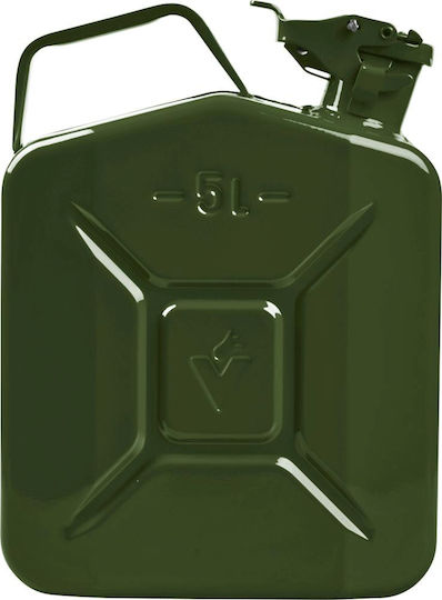 Fuel Canister Made Steel Sheet Capacity 5l Olive Color Valpro New Ean