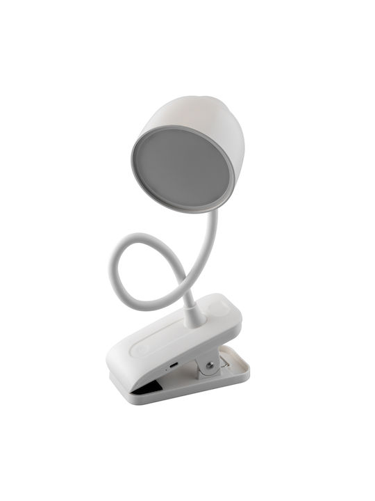 Επιτραπέζιο Φωτιστικό Tesa 2 5w Cct Led Τραπέζια Σχεδίασης Σχολείου Λευκό Lumiled