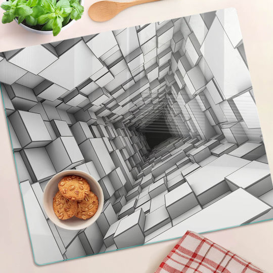 Tulup Επιφάνεια Κοπής Γυάλινη Γκρι 60x52cm