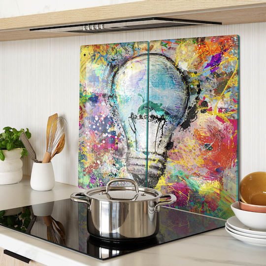 Tulup Schneidebrett Glas Set 52x30cm