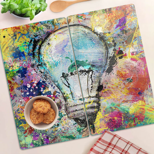 Tulup Glas Schneidebretter Set 52x30cm 2 Stück