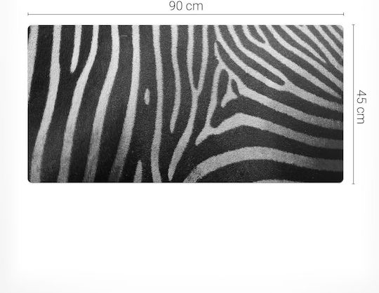 Modern Desk Pad Authentic Zebra Stripes 90x45 Cm