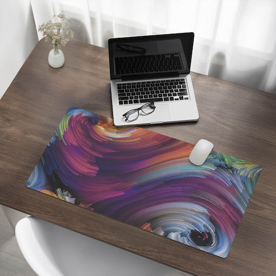 Protective Mat Games Keyboard Mouse Spinning Colors 90x45 Cm