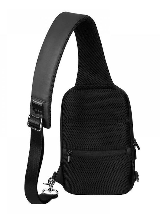 Geantă De Umăr Și Piept Mark Ryden Sistem Tsa Anti-furt Material Oxford Impermeabil Port Usb Compatibil Cu Tabletă De 9.7" Capacitate 8.5l Curea Simplă Unisex Culoare Neagră