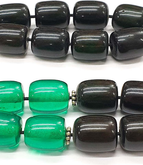 Roloi Komboloi Worry Beads with 17 Beads Made of Resin Length 31cm Multicolour
