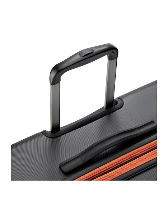 Securitech by Delsey Μεγάλη Βαλίτσα Ταξιδίου Σκληρή Black Ύψους 81εκ.