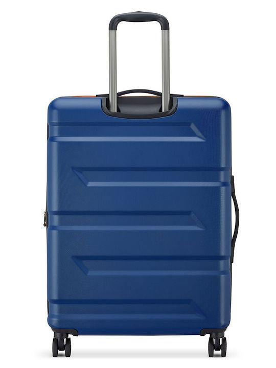 Securitech by Delsey Medium Travel Suitcase Hard Navy Blue Height 69cm