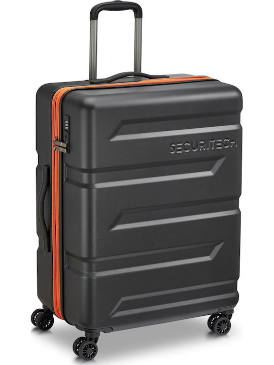 Securitech by Delsey Mittlerer Hartschalen-Reisekoffer Schwarz Höhe 69cm Securitech by Delsey Mittlerer Hartschalen-Reisekoffer Schwarz Höhe 69cm