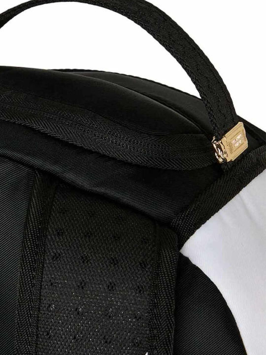 Sprayground Schulranzen Rucksack für Junior High-High School Shark Central Schwarz Weiß Stencil