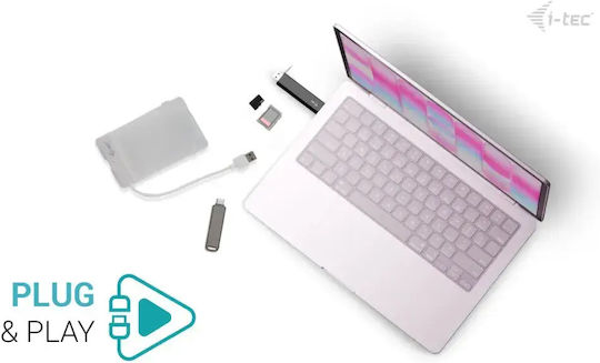 Card Reader I-tec Usb-c/usb-a Dongle Sd Tf 2xusb
