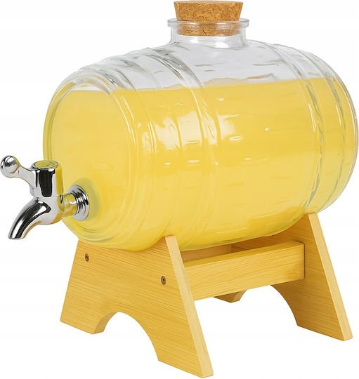 Bimberek Getränkespender Glas mit Zapfhahn 1,5l