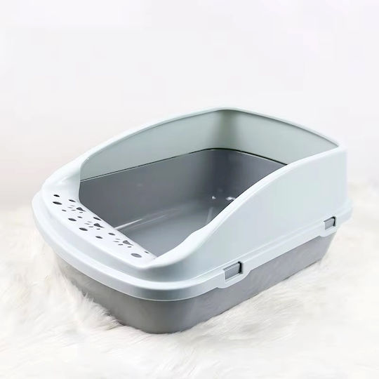 Cat Toilet with Sieve Grey L50 x W34.5 x H21cm
