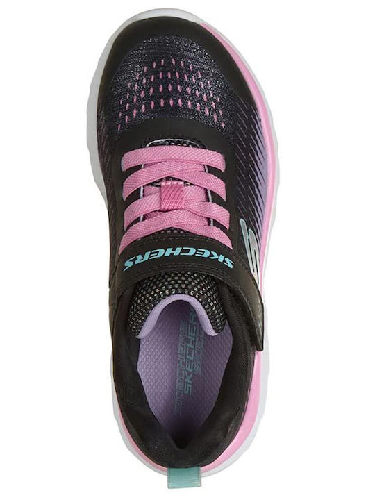 Kids Sneakers with Hoop & Loop Closure Black