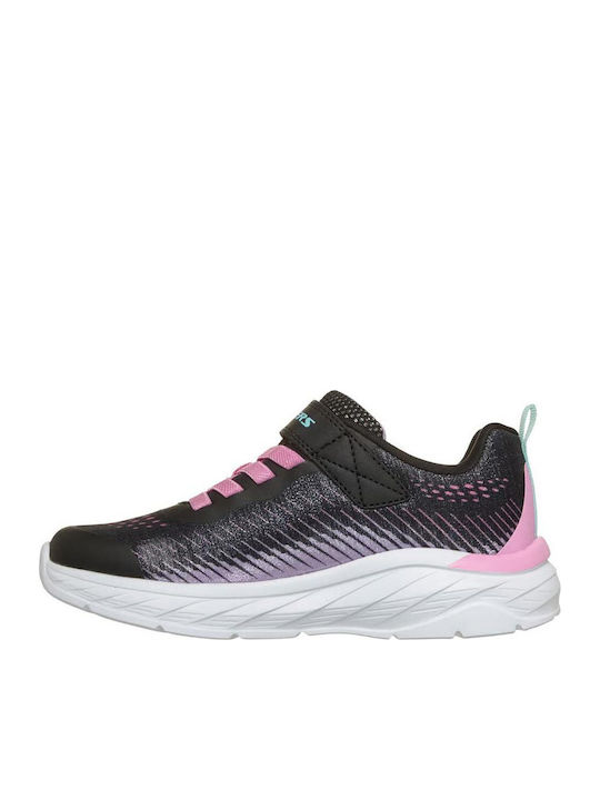 Kids Sneakers with Hoop & Loop Closure Black