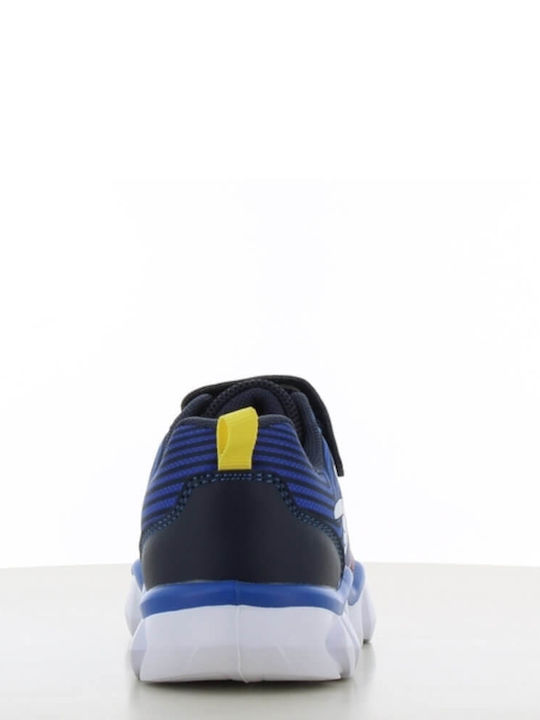 Kids Sneakers with Hoop & Loop Closure and Lights Blue
