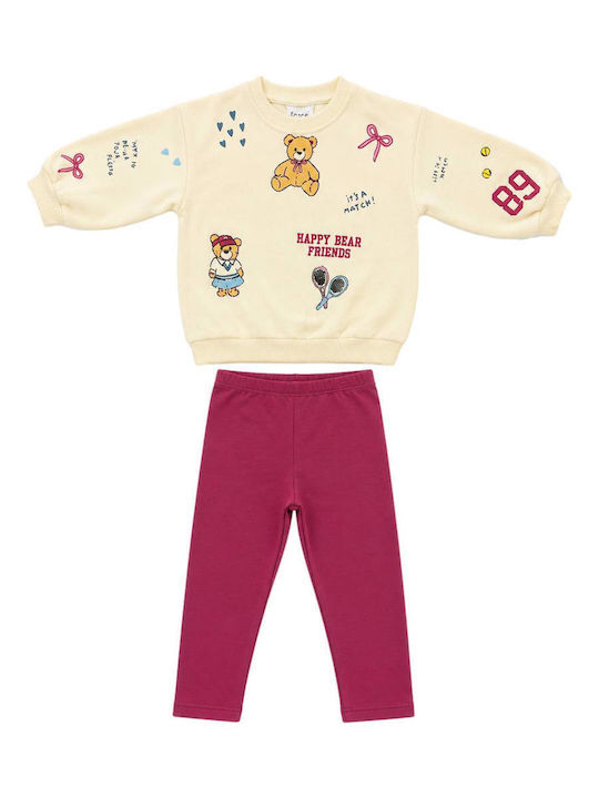 Trax Kids Set With Ecru Leggings 2 Pieces