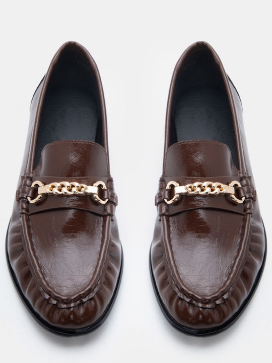 Women's Moccasins In Brown Colour