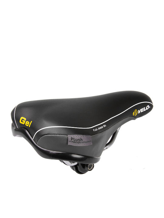 Velo Junior Gel Bicycle Saddle Black With Gel 226 x 150 Mm