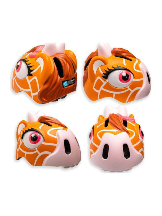 Crazy Safety Giraffe Bicycle Helmet Brown 100401-03-01