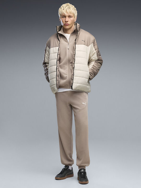 Elevated Herren-Sweatpants mit Gummizug Beige