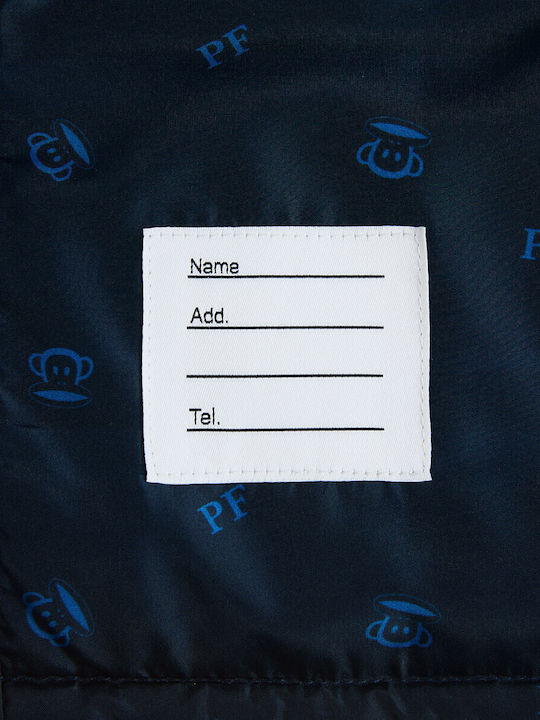 Waterproof Kids Casual Jacket Short with Hood Navy Blue