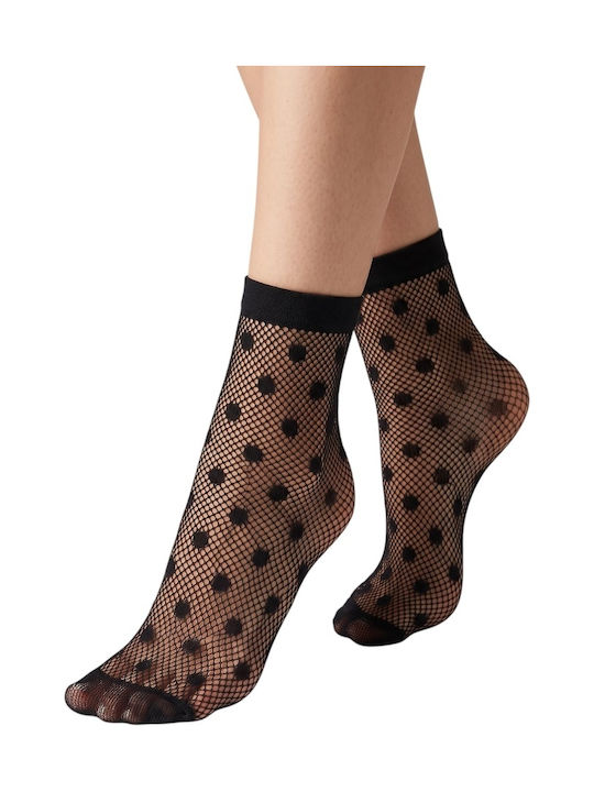 Enrico Coveri Women's Socks with Black Patterns