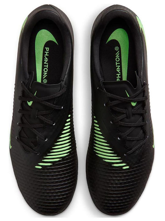 Nike Phantom 6 Low Academy AG Football Shoes with Cleats Black