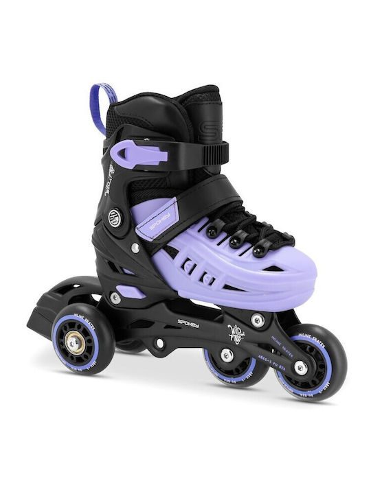 Spokey 4in1 Inline Adjustable Rollers Black Ενηλίκων/Παιδικά