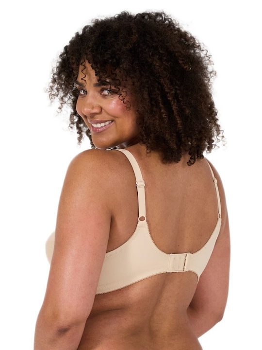 Beige Bra with Light Padding without Underwire