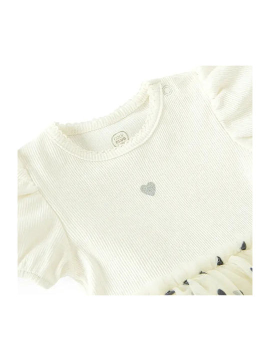 Girls Dress Short Sleeve White