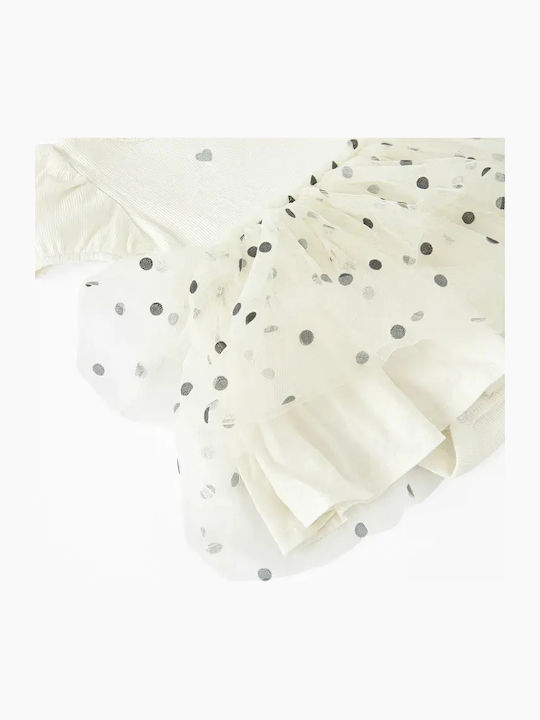 Girls Dress Short Sleeve White