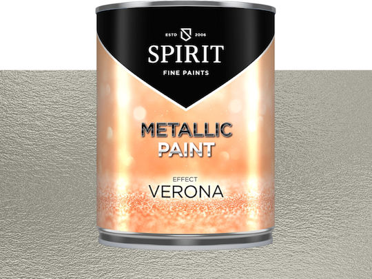 Spirit Verona Ефектна Боя Метални Перлени Частици 2.5л Сребрист