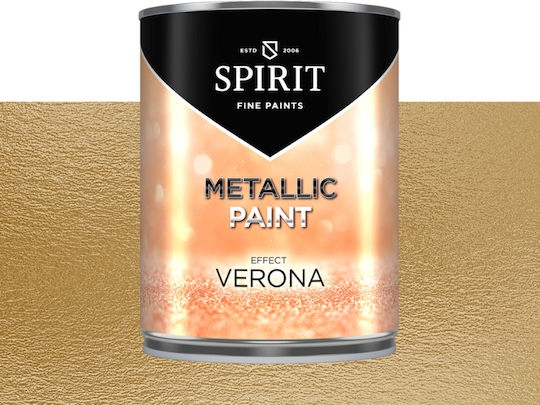 Декоративна Боя Spirit Verona Металически Перлени Частици 2.5л Тъмнозлатист